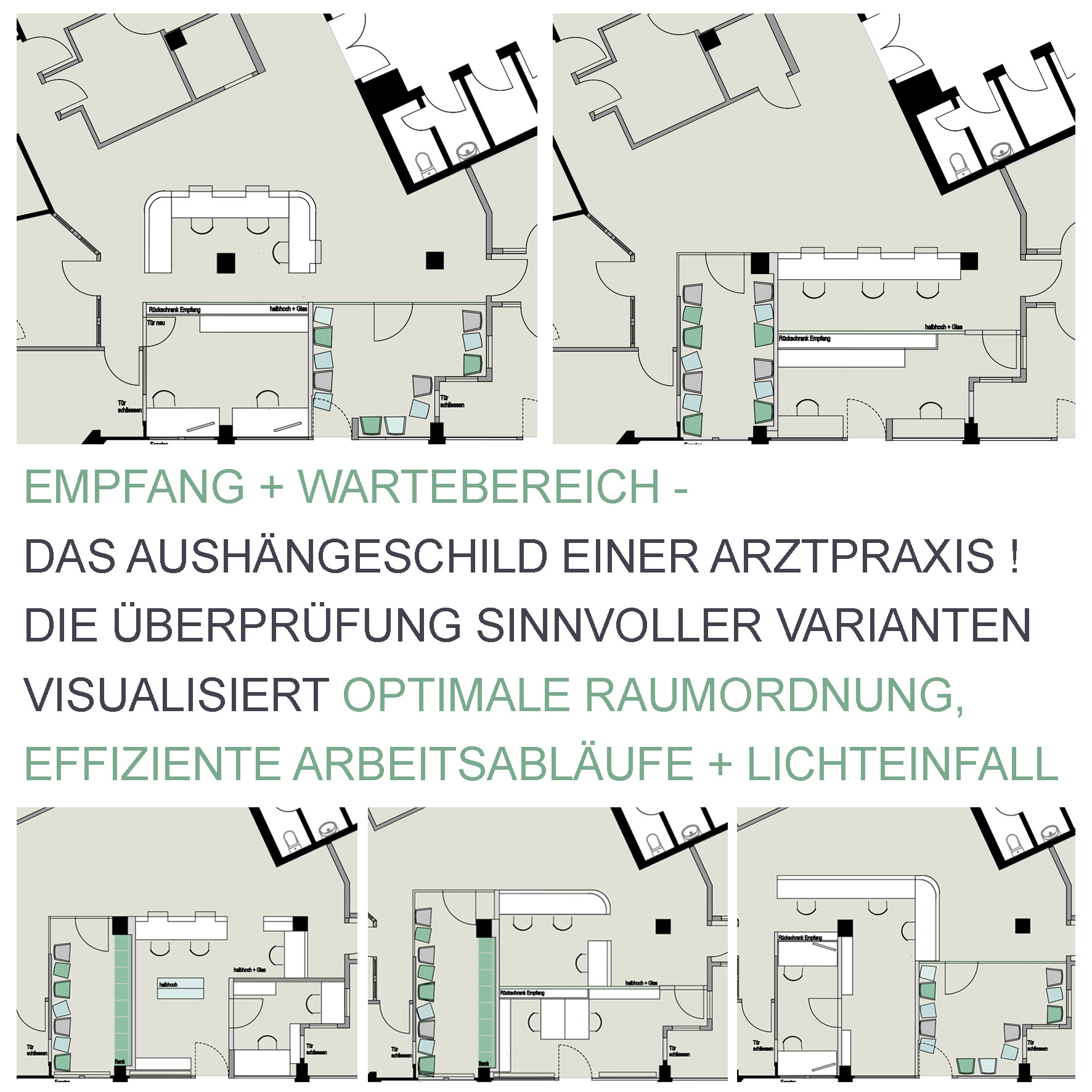 Umbau Empfang Arztpraxis
